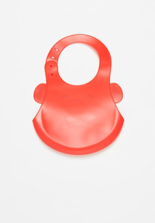 Pop Candy - Baby bee waterproof bib - red & yellow