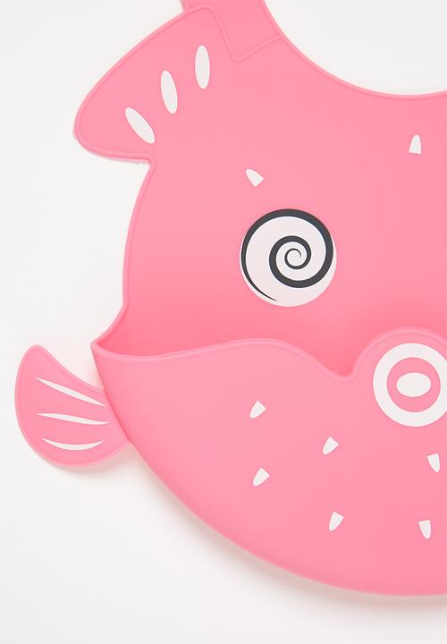 Pop Candy - Baby fish waterproof bib - hot pink