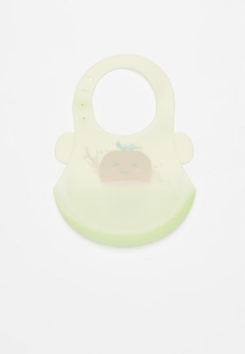 Pop Candy - Baby strawberry waterproof bib - green