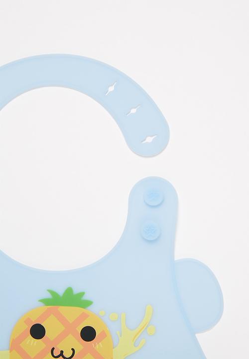 Pop Candy - Baby pineapple waterproof bib - blue