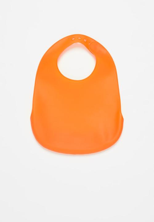 Pop Candy - Baby elephant waterproof bib - orange