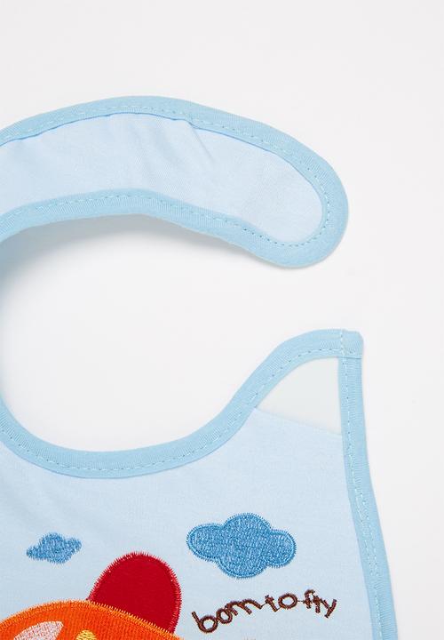 Pop Candy - Aeroplane bib - blue