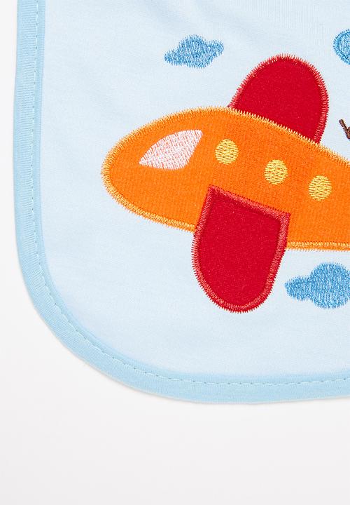Pop Candy - Aeroplane bib - blue