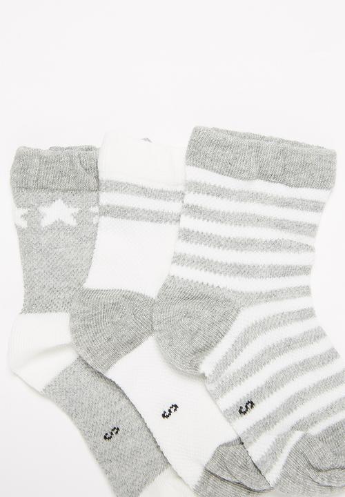 Pop Candy - Boys 5 pack socks - grey