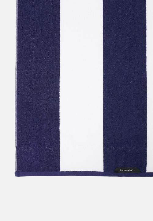 Linen House - Cabana beach towel - navy