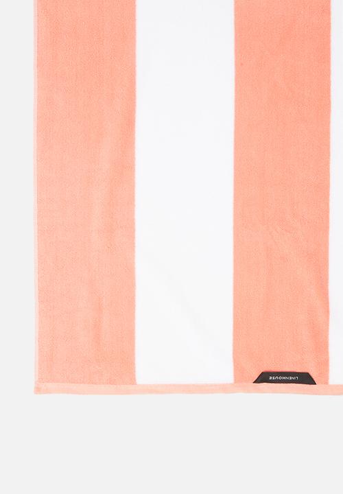 Linen House - Cabana beach towel - peach