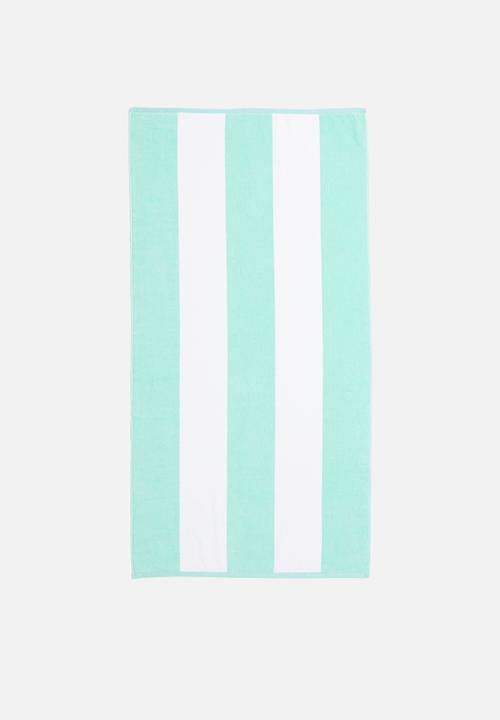 Linen House - Cabana beach towel - aqua