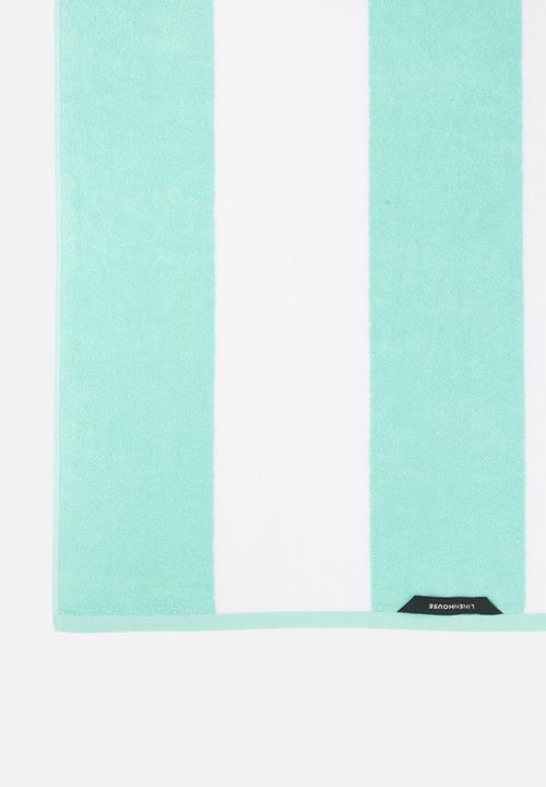 Linen House - Cabana beach towel - aqua