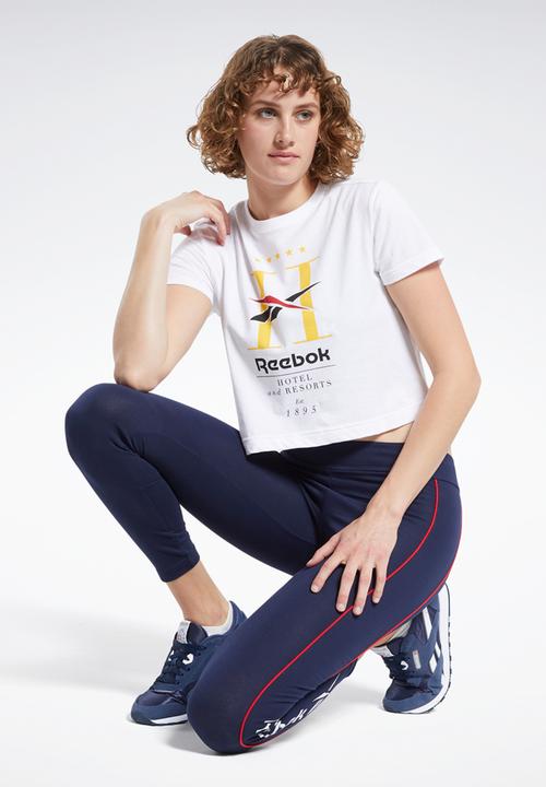 Reebok - Cl gp hotel cropped tee - white