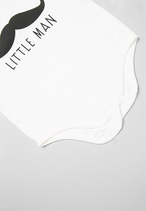 Pop Candy - Moustache 3 piece set - white & black