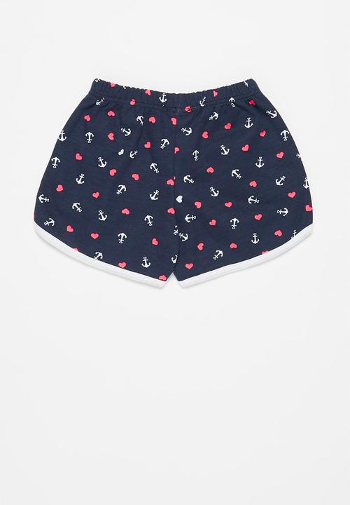Pop Candy - Girls printed shorts - navy