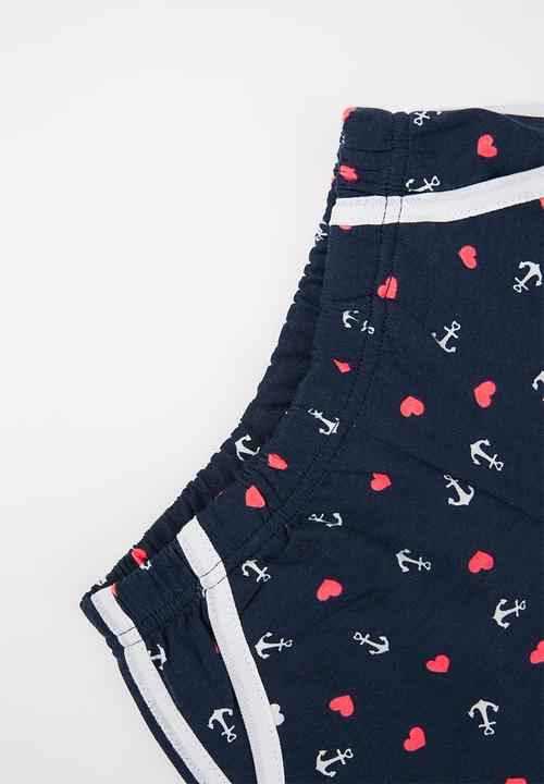 Pop Candy - Girls printed shorts - navy