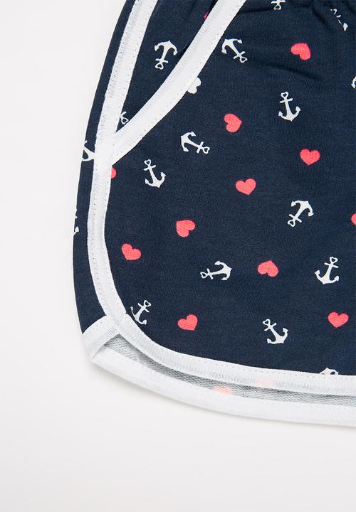 Pop Candy - Girls printed shorts - navy