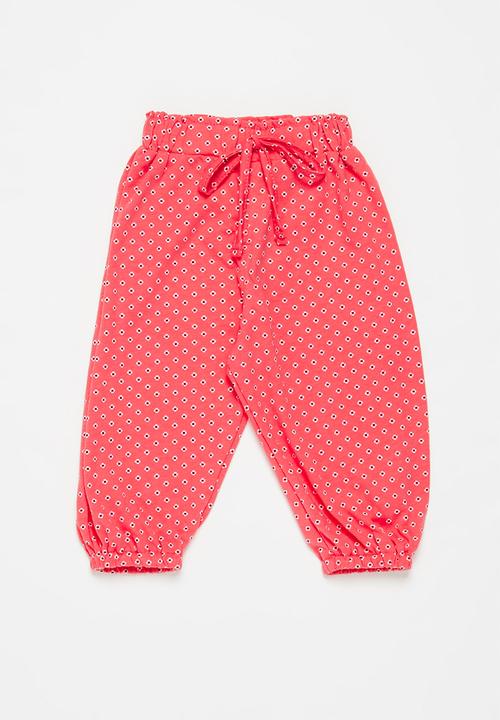 Pop Candy - Girls printed pants - coral