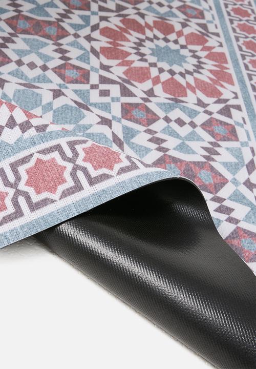 Fotakis - Tiled vinyl kitchen runner - multi