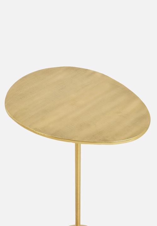 Sixth Floor - Ova side table - gold 