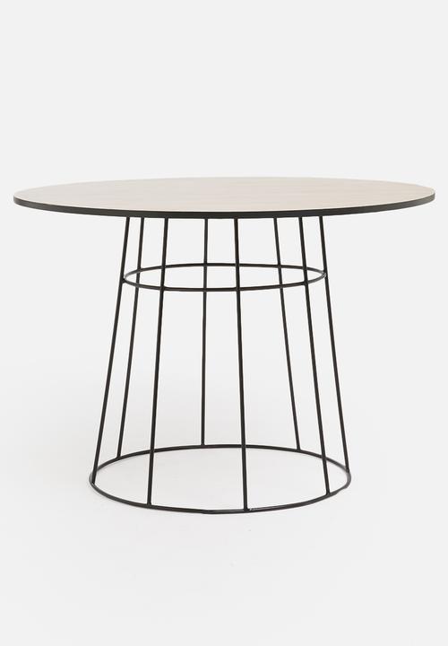Sixth Floor - Zanzibar dining table - neutral & black 