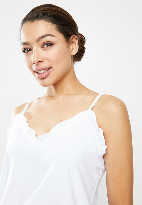 Superbalist - 100% Cotton sleep cami & shorts set - white