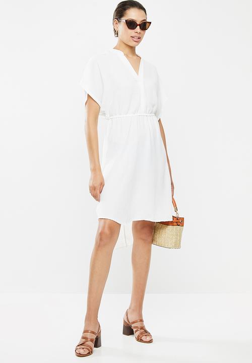 edit - Textured mandarin tunic - milk