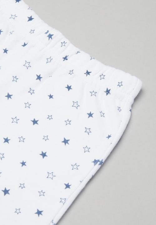 Pop Candy - Baby boys 8 piece set - baby blue & white