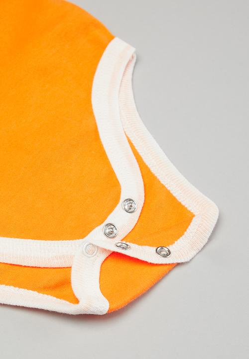 Pop Candy - Bodysuit,pants, beanie and socks set - orange