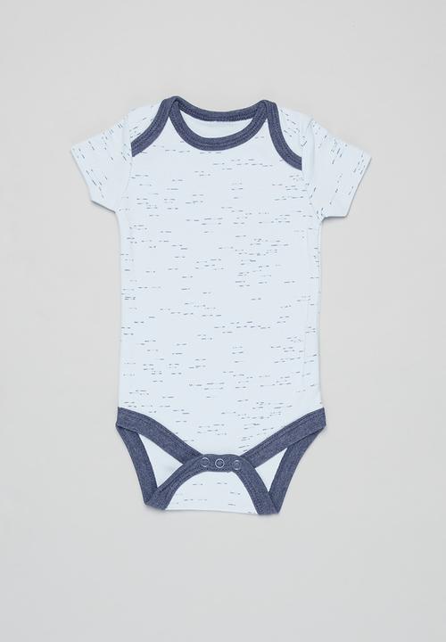 Pop Candy - Boys 3 pack trucks & helicopter bodysuits - navy & white