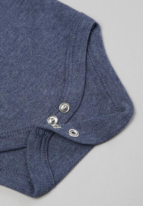 Pop Candy - Boys 3 pack trucks & helicopter bodysuits - navy & white