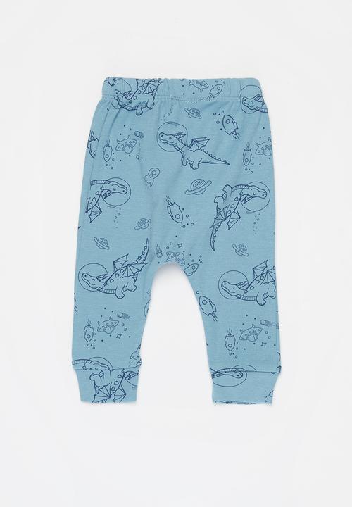 Pop Candy - Baby boys printed pants - blue
