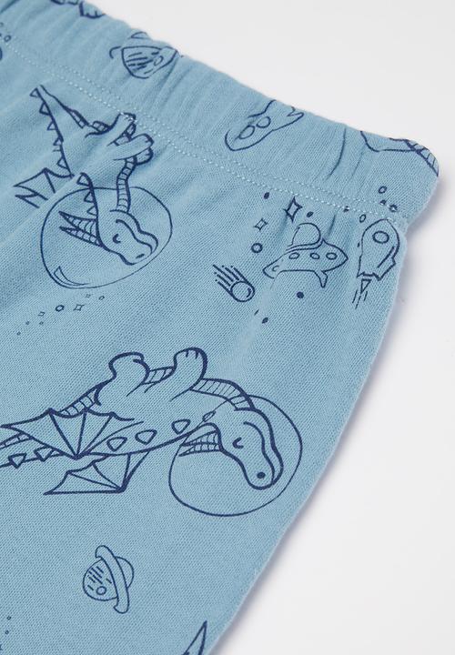 Pop Candy - Baby boys printed pants - blue