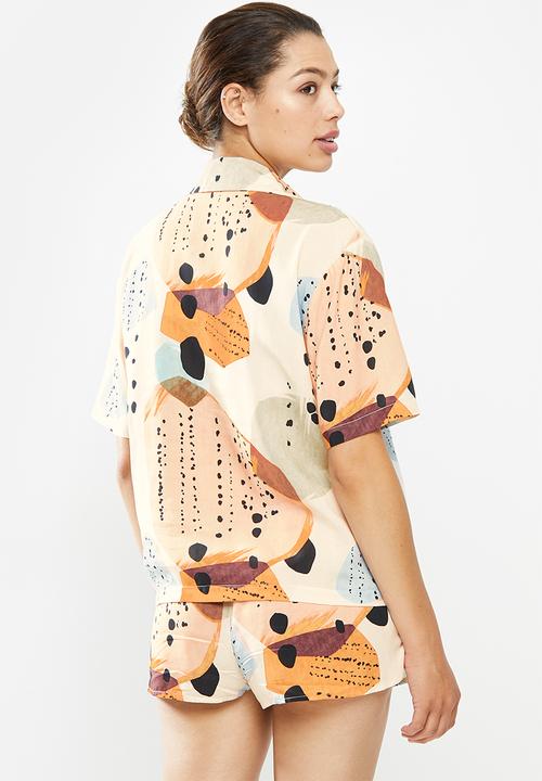 Superbalist - Sleep shirt & short set - multi