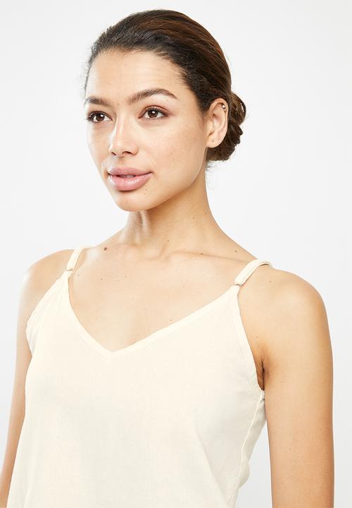 Superbalist - Linen sleep cami & pants set - Cream