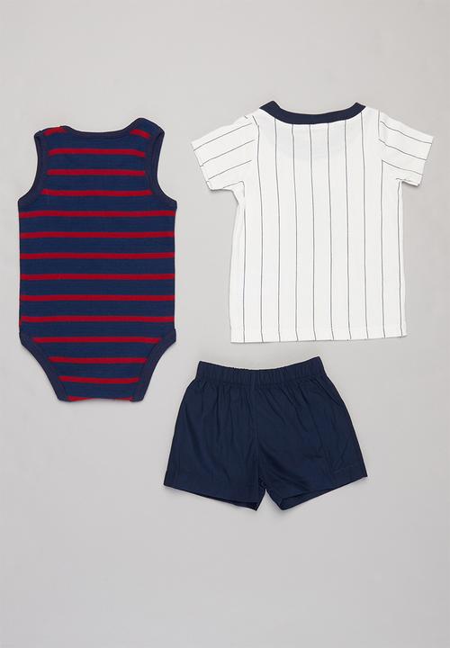 Pop Candy - Bodysuit, tee & shorts set - multi