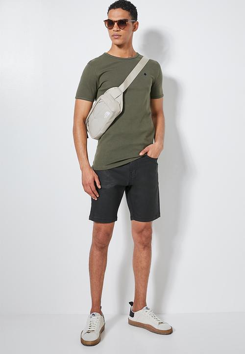 Superbalist - Boston slim denim short - black