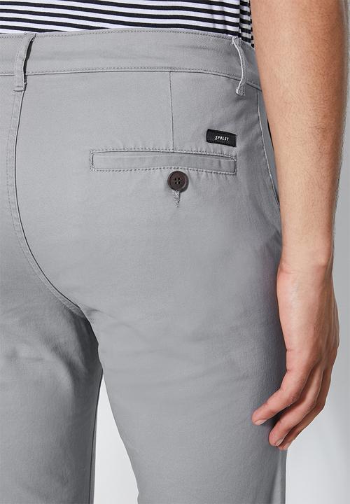 Superbalist - Loop slim cropped chino - grey