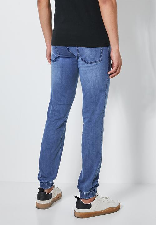 Superbalist - Cade slim cuffed jeans - blue
