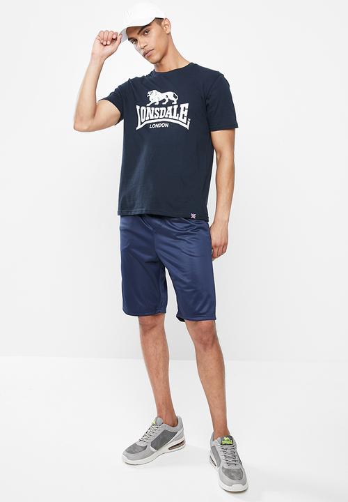 Lonsdale - Basic logo crew neck tee - navy