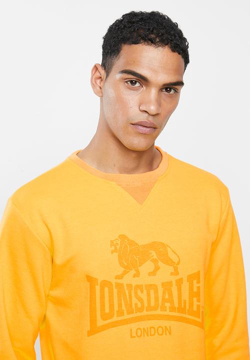 Lonsdale - Blow crew neck top - yellow