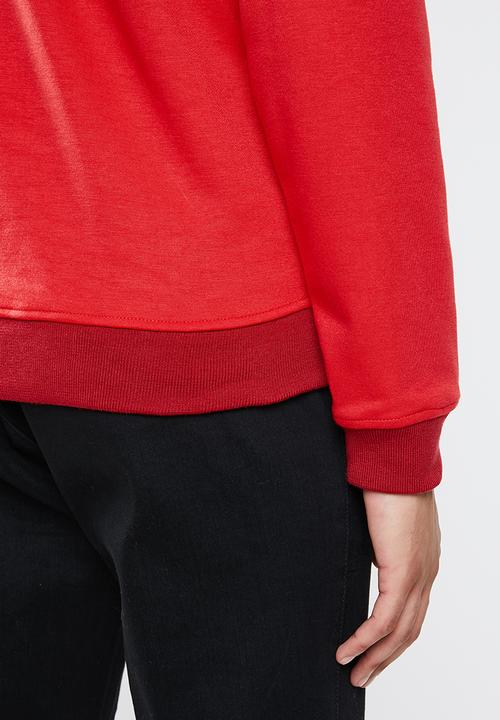 Lonsdale - Blow crew neck top - red
