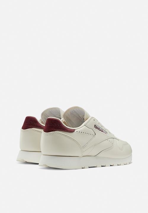 Reebok - Cl lthr - alabaster/maroon/chalk