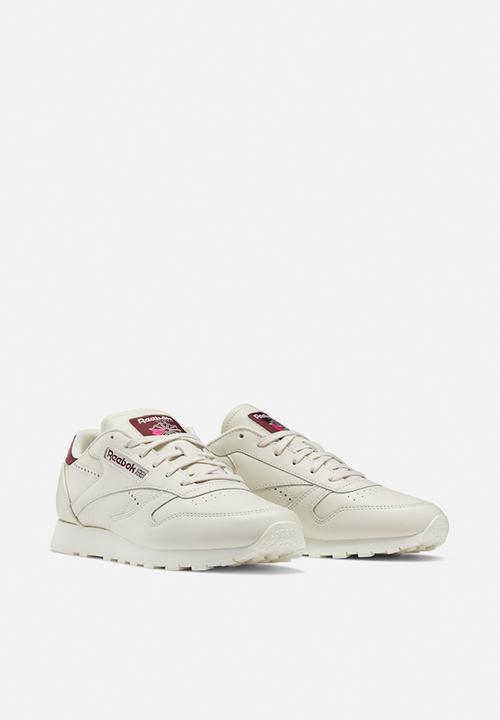 Reebok - Cl lthr - alabaster/maroon/chalk