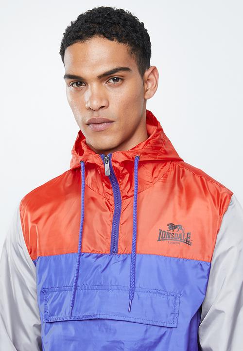 Lonsdale - Smack pullover - orange & blue 