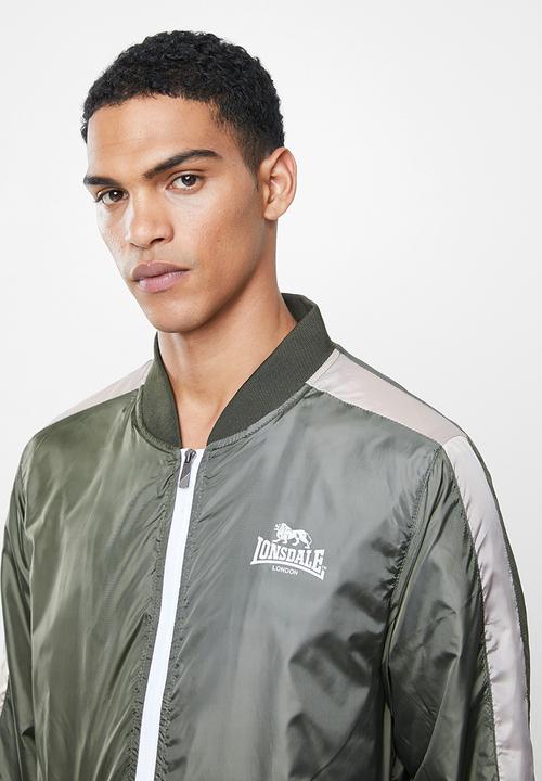 Lonsdale - Utility track top - olive & stone