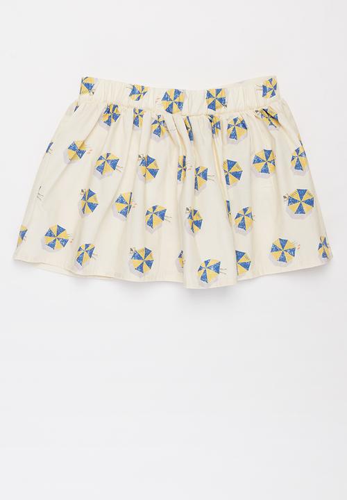 Sticky Fudge - Girls umbrellas button skirt - multi