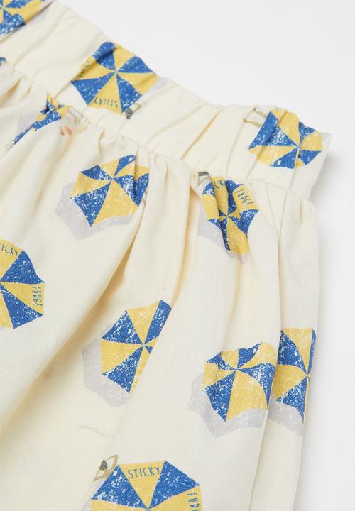 Sticky Fudge - Girls umbrellas button skirt - multi