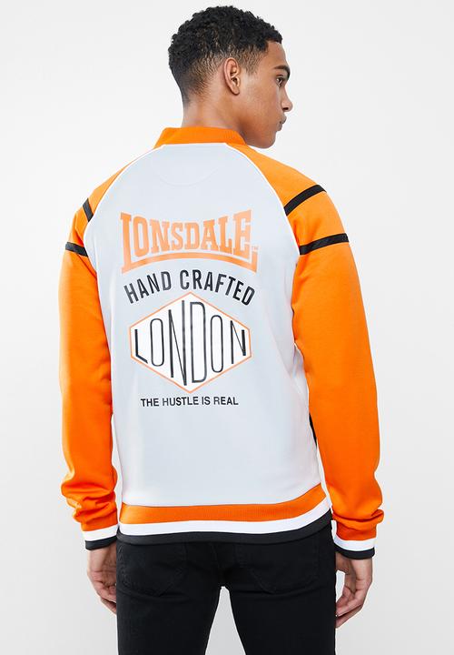 Lonsdale - Hustle jacket - orange & grey