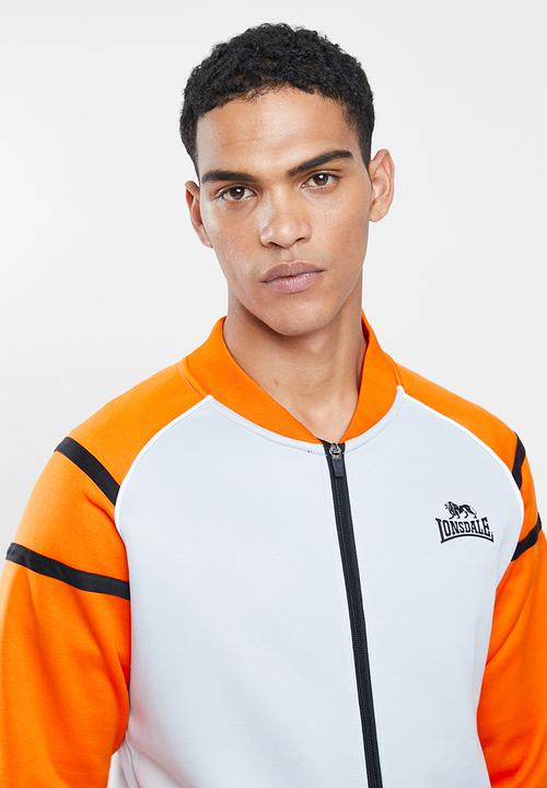 Lonsdale - Hustle jacket - orange & grey