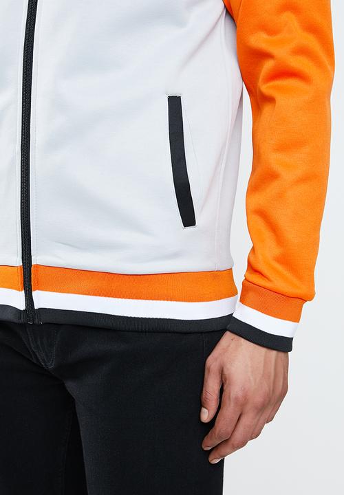 Lonsdale - Hustle jacket - orange & grey