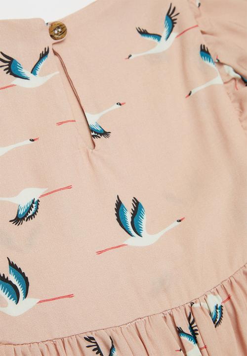 Sticky Fudge - Storks party dress - pink
