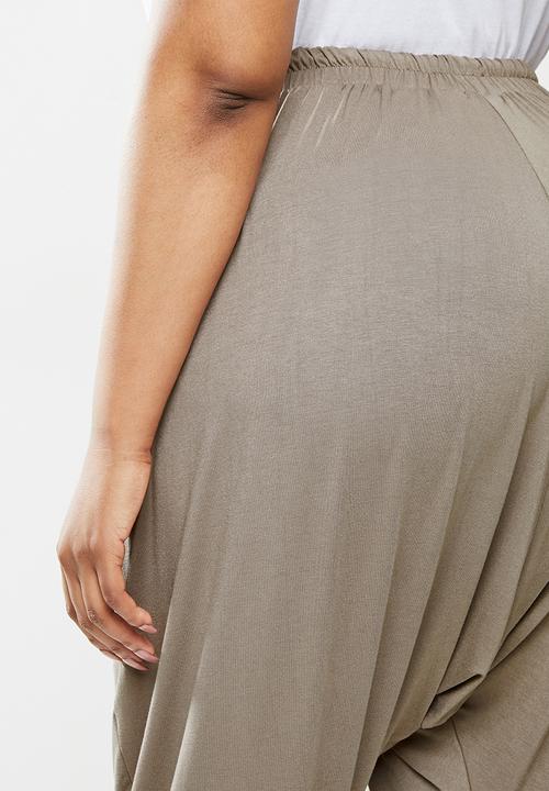 edit Plus - Knit toggle jogger - brown