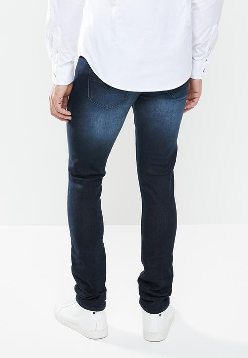 GUESS - Skinny dark wash jeans - blue